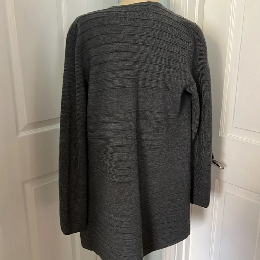 Talbots Pure Merino Wool Open Front Fly Away Sweater size S - Picture 3 of 10